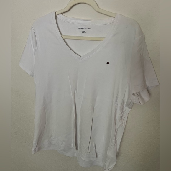 White Tommy Hilfiger white shirt short sleeve size XXL - Picture 1 of 4